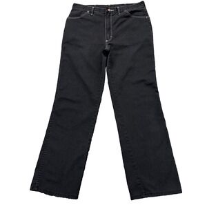 Maverick Jeans Mens 32x30 Black Straight Leg Five Pocket Denim made in USA